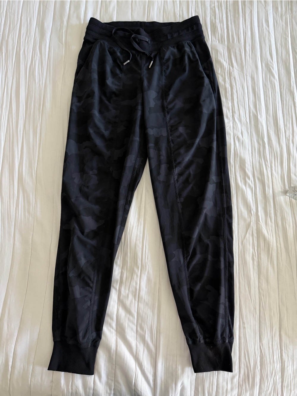 Lululemon Black Camouflage Jogger Pants